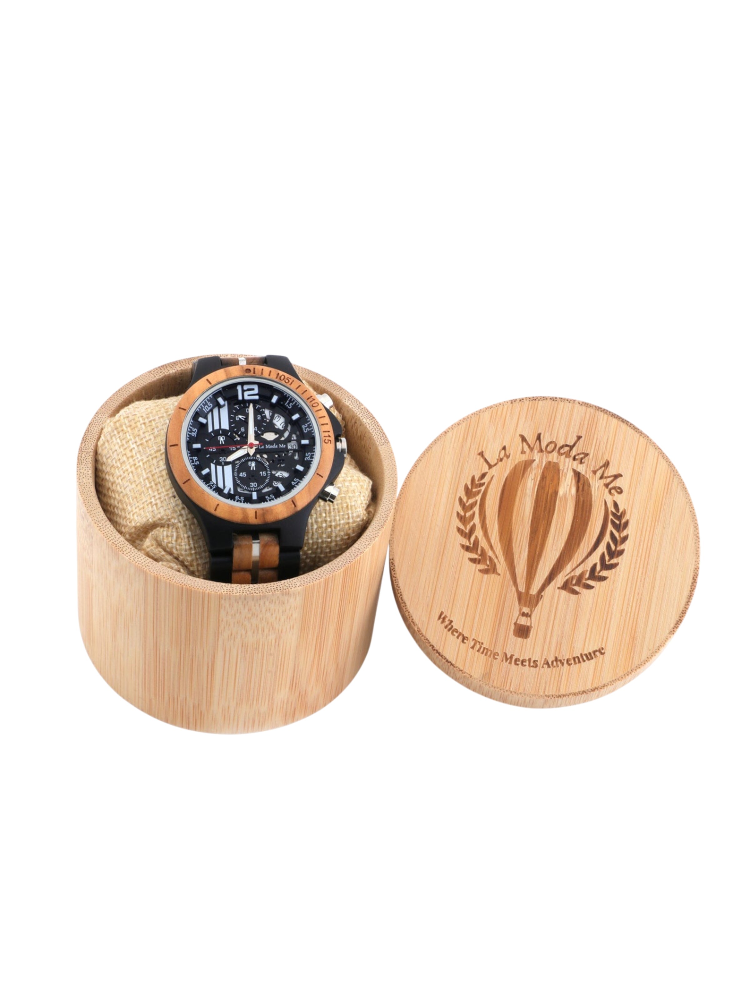 La Moda Me Analoog horloge 'Templer Knight' in Bruin