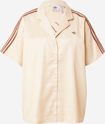 ADIDAS ORIGINALS Blouse in Beige: front