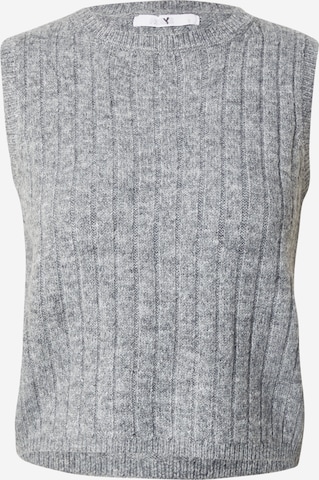 Hailys - Jersey 'Vi44olet' en gris: frente