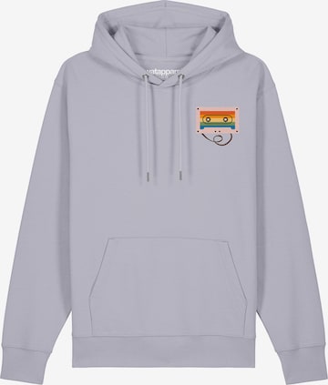Sweat-shirt 'Rainbow Cassette' Watapparel en violet : devant