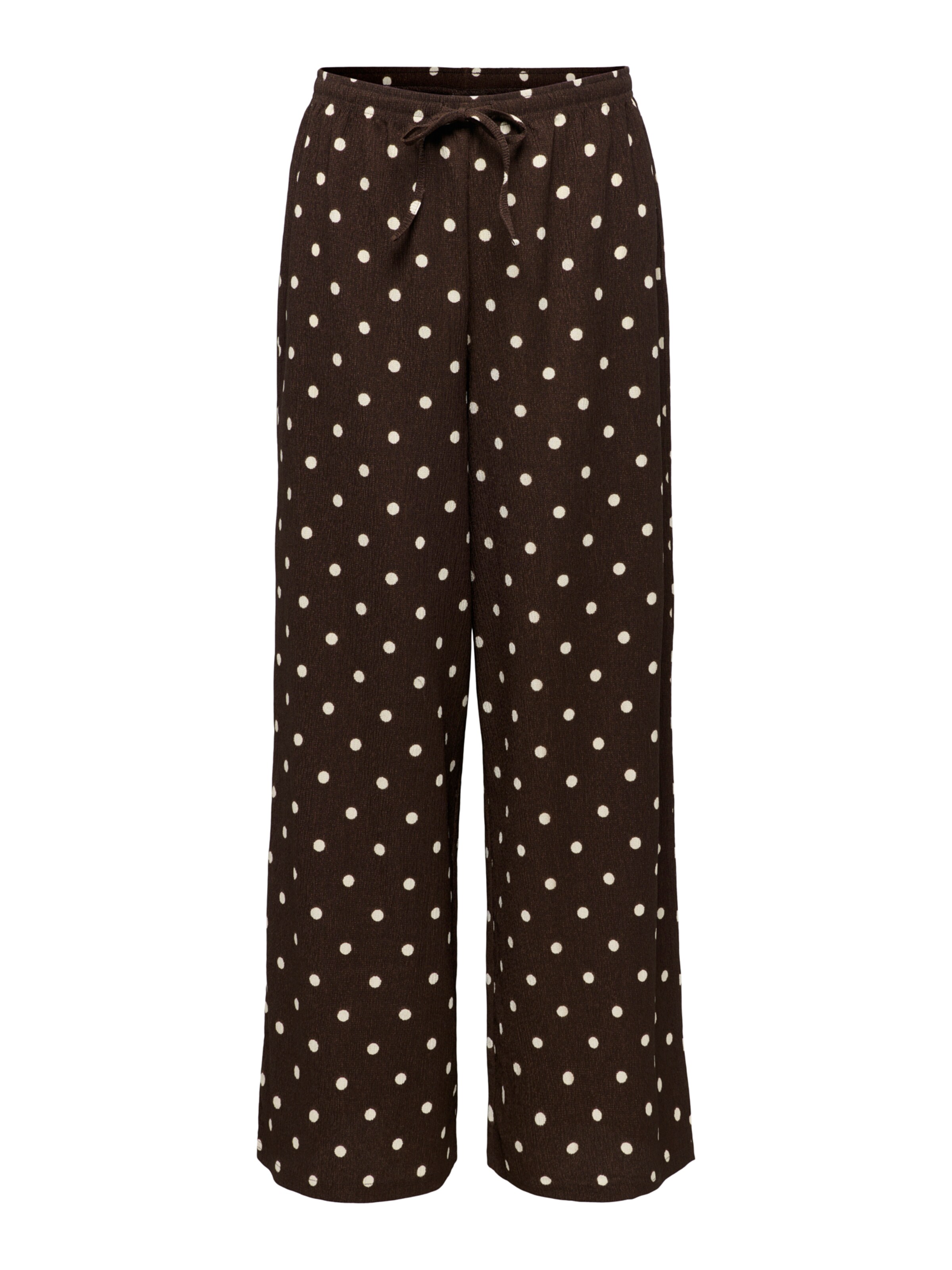 JDY Pants 'JDYDEBBIE' in Brown: front