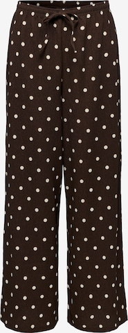 JDY Pants 'JDYDEBBIE' in Brown: front