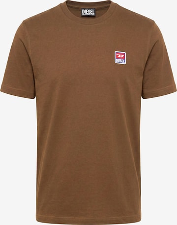 T-Shirt 'T-JUST 16' DIESEL en marron : devant