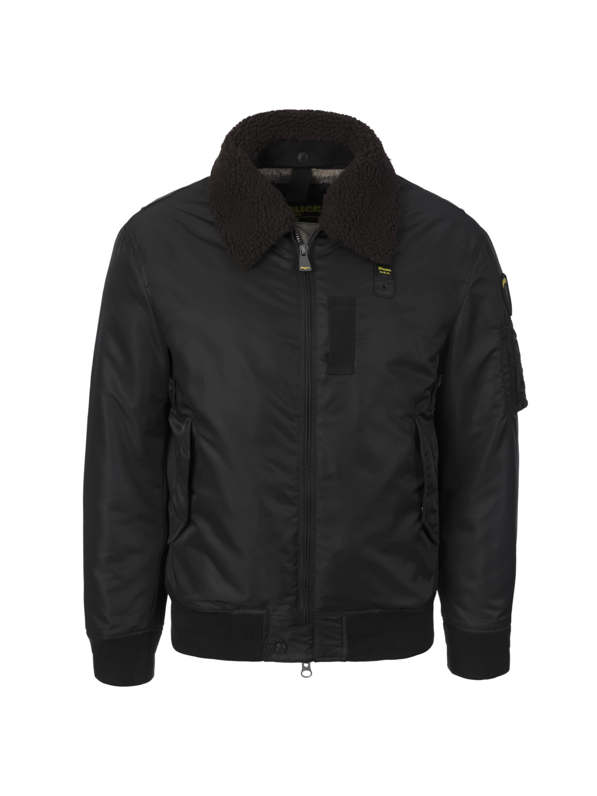 Giacca di mezza stagione 'Marshall' di Blauer.USA in nero: frontale