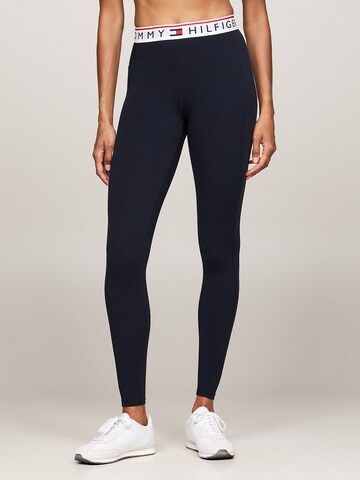 TOMMY HILFIGER Skinny Sporthose in Blau: Vorderseite