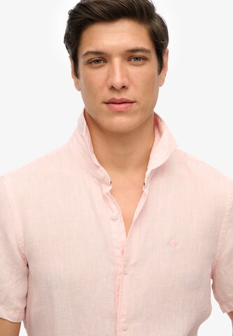Superdry Regular fit Overhemd 'Vacation' in Roze