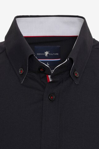 Regular fit Camicia 'MARCUS' di DENIM CULTURE in nero