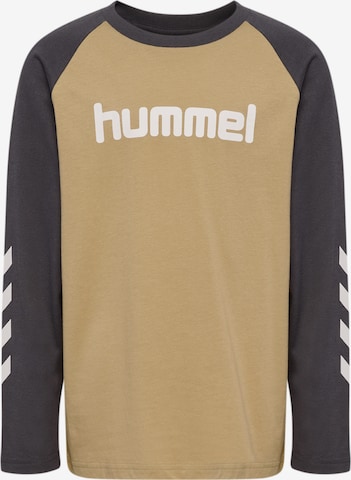 T-Shirt fonctionnel Hummel en beige : devant