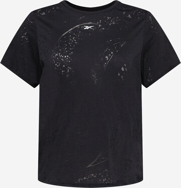 Reebok Functioneel shirt 'Burnout' in Zwart: voorkant