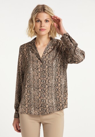 Usha Blouse in Brown: front