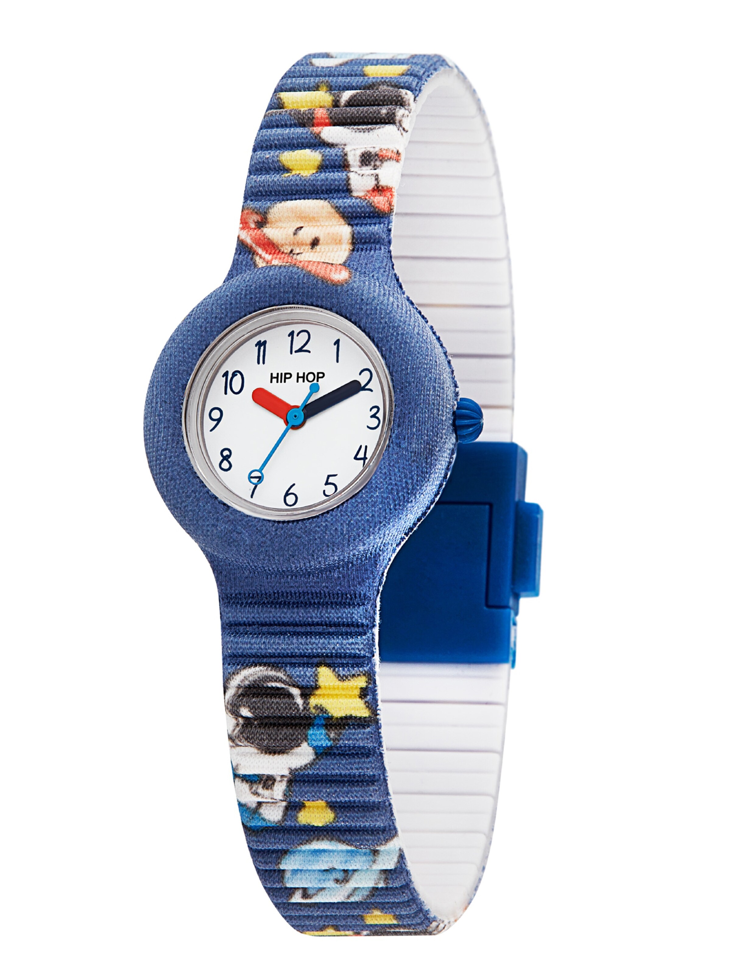 Hip Hop Horloge in Blauw: voorkant