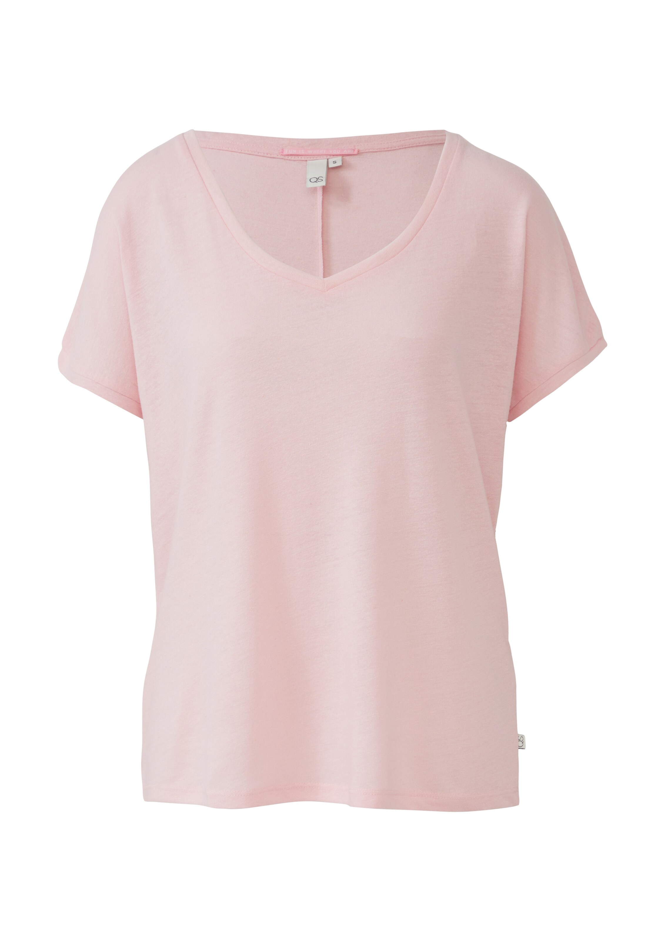 QS Shirt in Pink: front