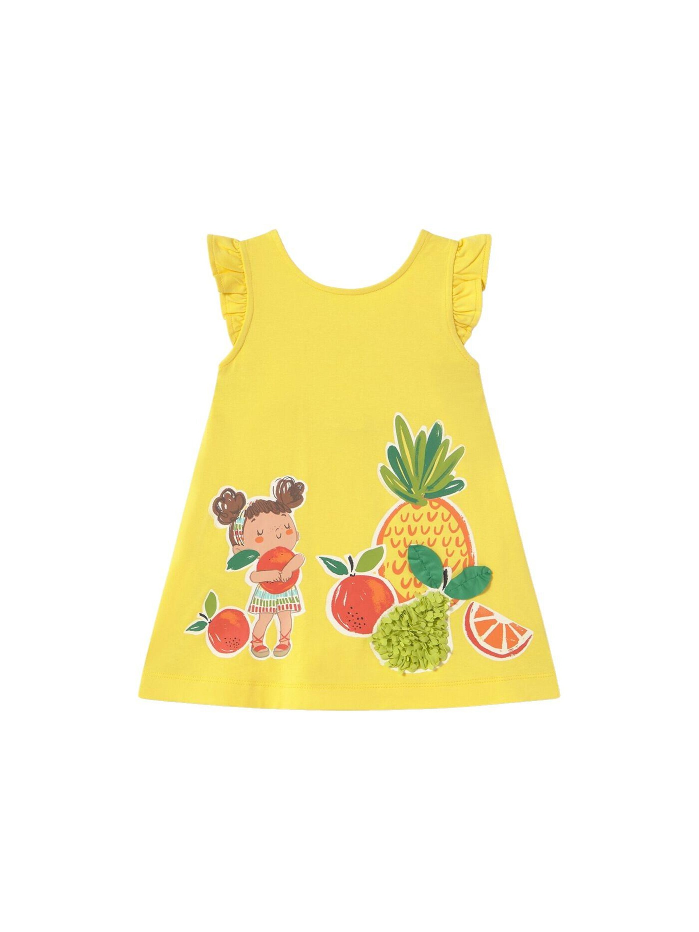 Mayoral Dress 'Sommerkleid mit Applikationen' in Yellow: front