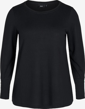 Pull-over 'VLUCCA' Zizzi en noir : devant