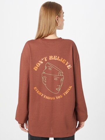 ABOUT YOU Limited Sweatshirt 'Jim' by Jannik Stutzenberger' in Brown