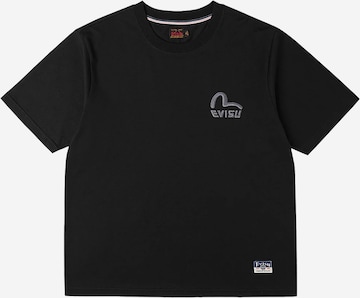 Evisu - Camisa em preto: frente