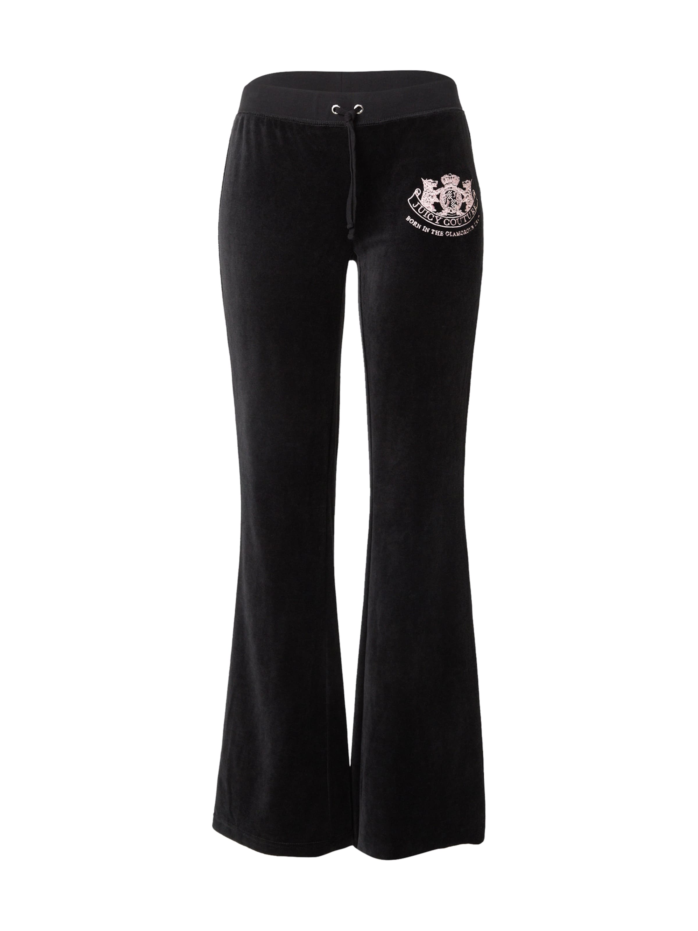Juicy Couture Flared Παντελόνι σε μαύρο: μπροστά