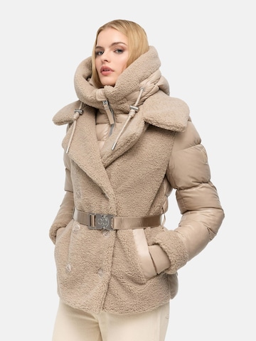 Giacca invernale 'Kuschelhäschen 14' di NAVAHOO in beige: frontale