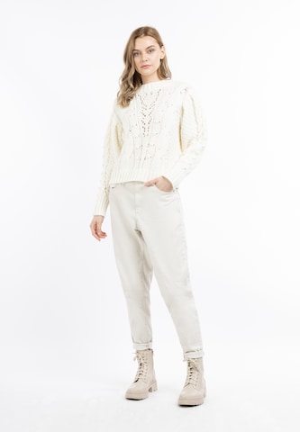 DreiMaster Vintage Pullover 'Naemi' in Weiß