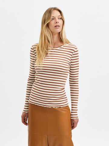 SELECTED FEMME Shirt 'Anna' in Orange: front