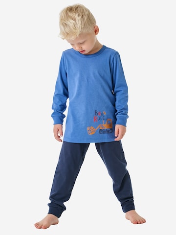 SCHIESSER Pajamas ' Boys World ' in Blue