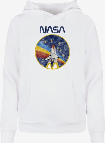 Sweat-shirt 'NASA - Rocket' Merchcode en blanc : devant