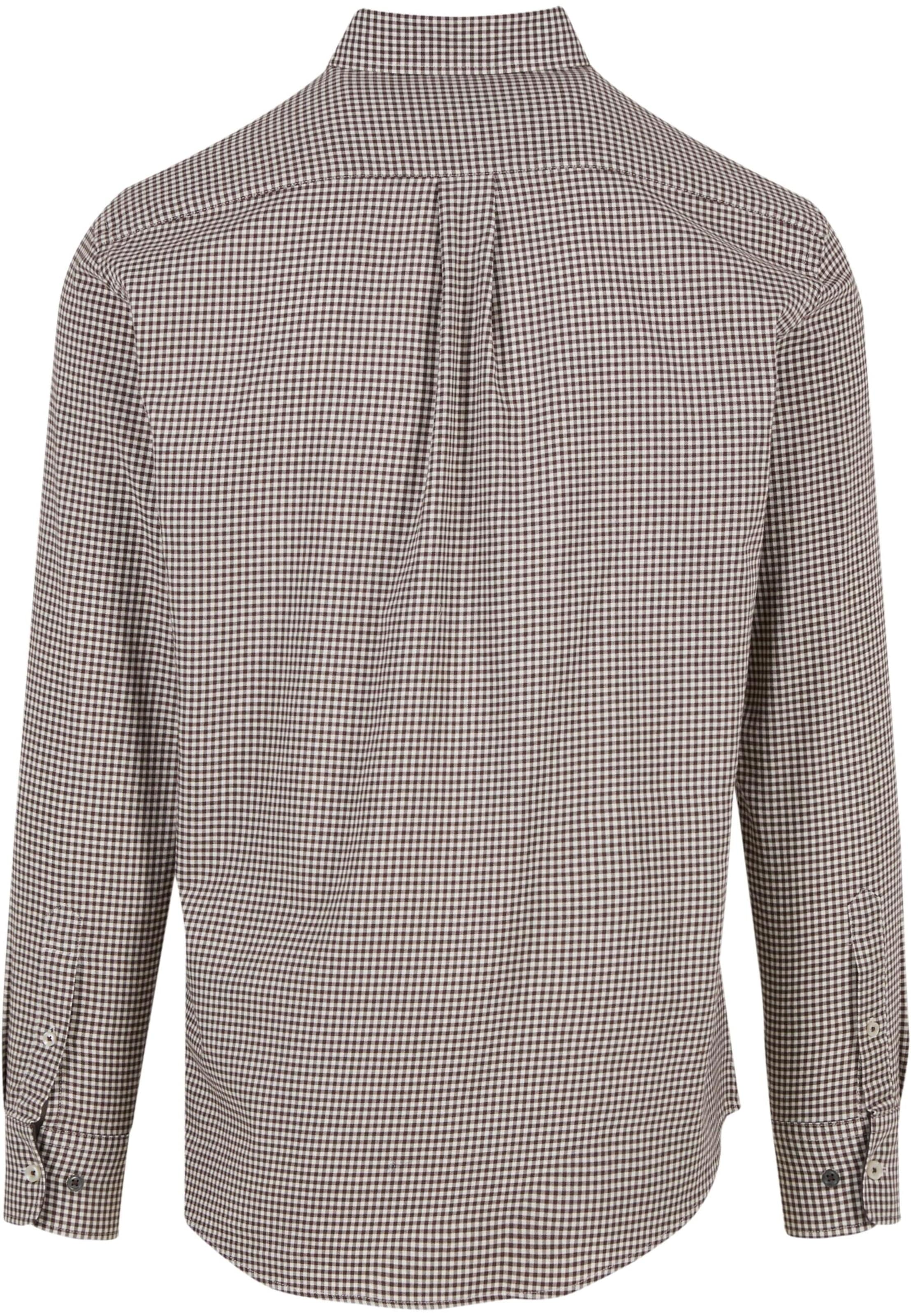 FYNCH-HATTON Regular fit Button Up Shirt 'Vichy Check' in Brown