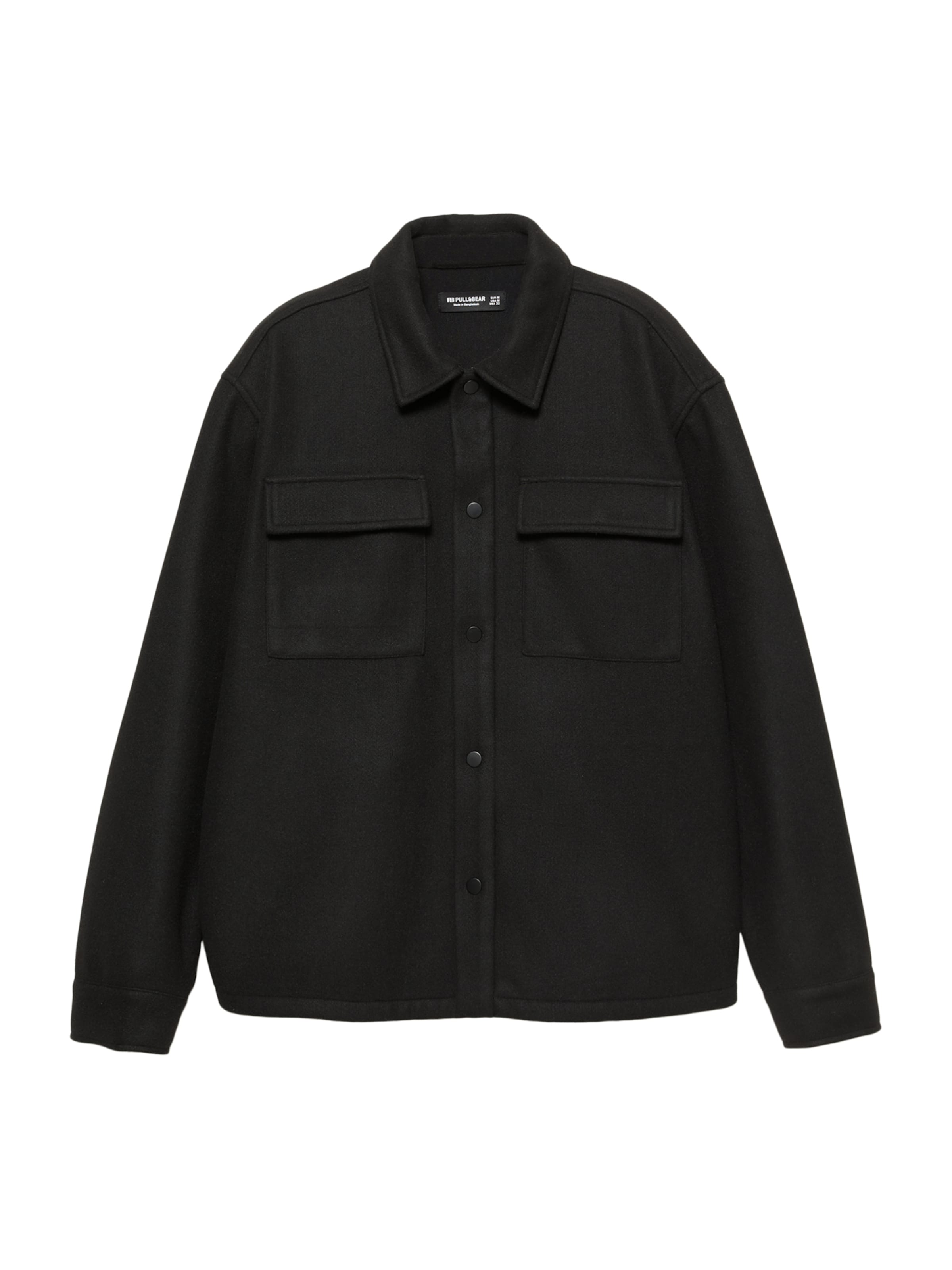 fekete Pull&Bear Átmeneti dzseki, Termék nézet