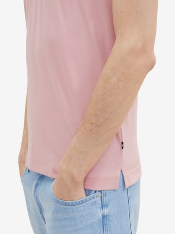 TOM TAILOR Shirt 'Serafino' in Pink