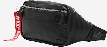 ALPHA INDUSTRIES Belt bag in Black: front