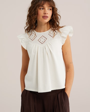 WE Fashion Blúz - bézs: elől