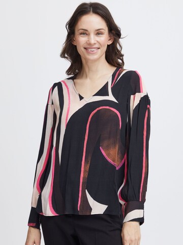 Fransa Blouse 'Lena' in Blue: front