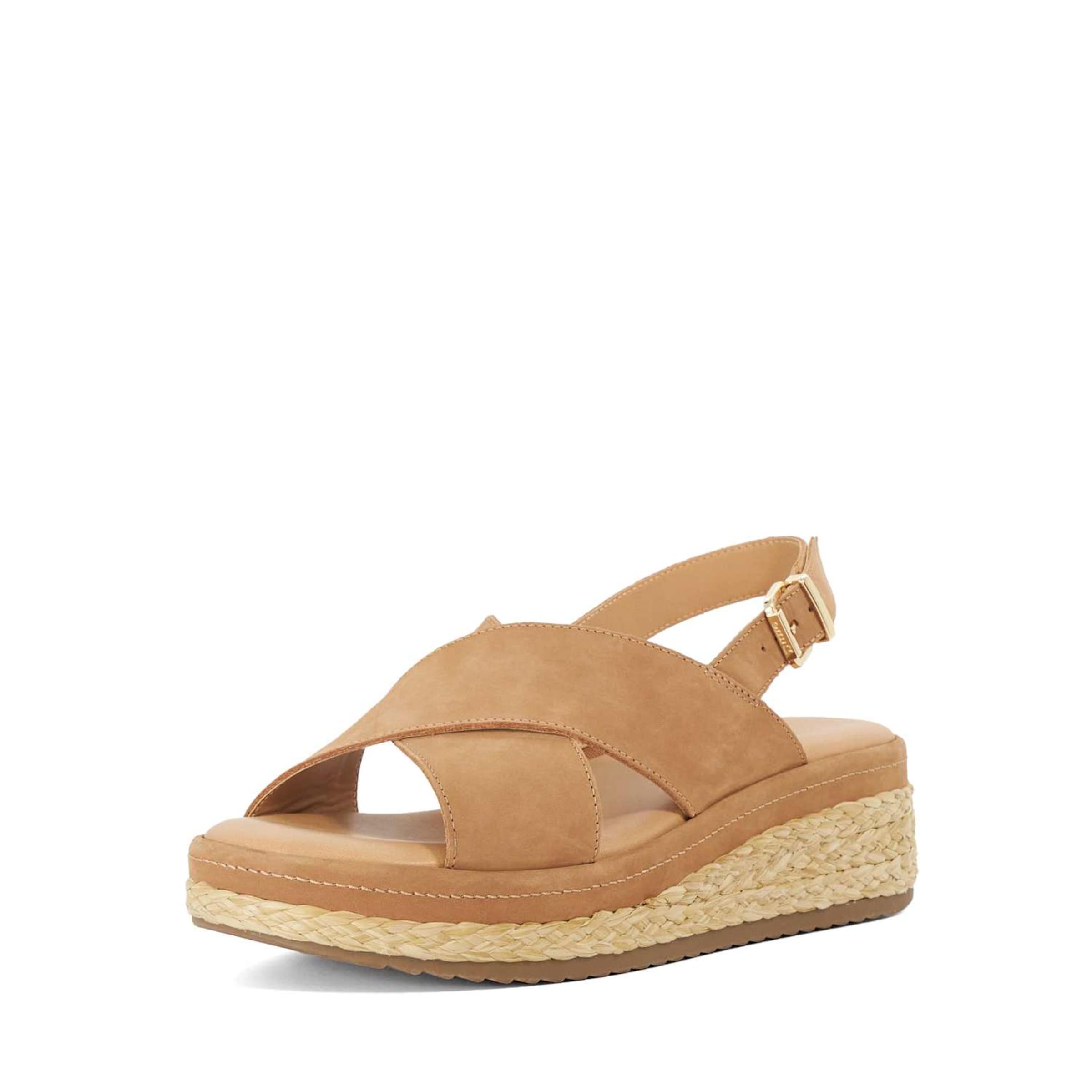 Dune LONDON Sandale in Braun: Vorderseite