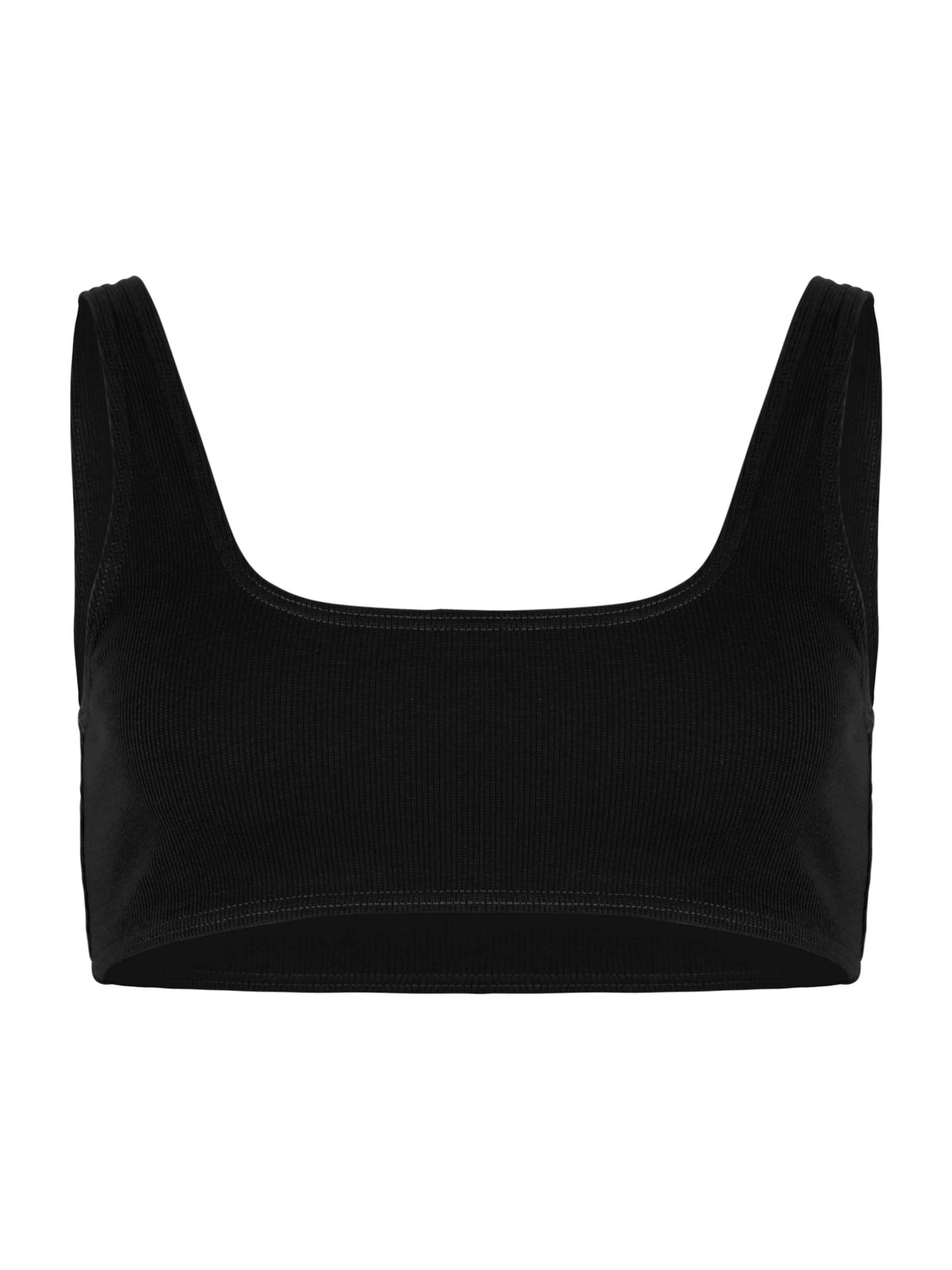 OW Collection Top 'HOLLY' - Čierna: predná strana