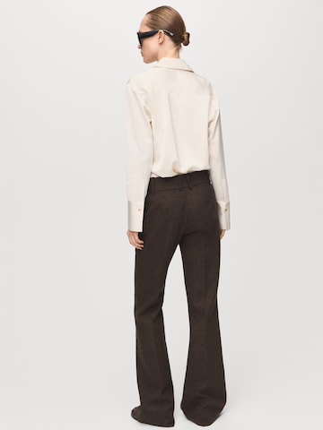 MANGO Bluse 'IDEALE' in Beige