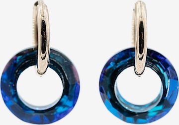 Sergio Engel Ohrringe 'Cosmic Ohrring 05 Edle Hoops mit Kristallcharm' in Blau: Vorderseite
