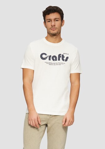 T-Shirt s.Oliver en blanc : devant