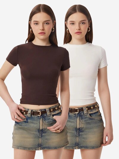 Maglietta 'T-Shirts' in S Happiness İstanbul di colore marrone, Visualizzazione prodotti