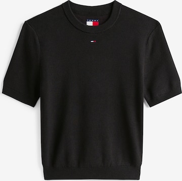 Tommy Jeans Суичър 'ESSENTIAL' в черно: отпред