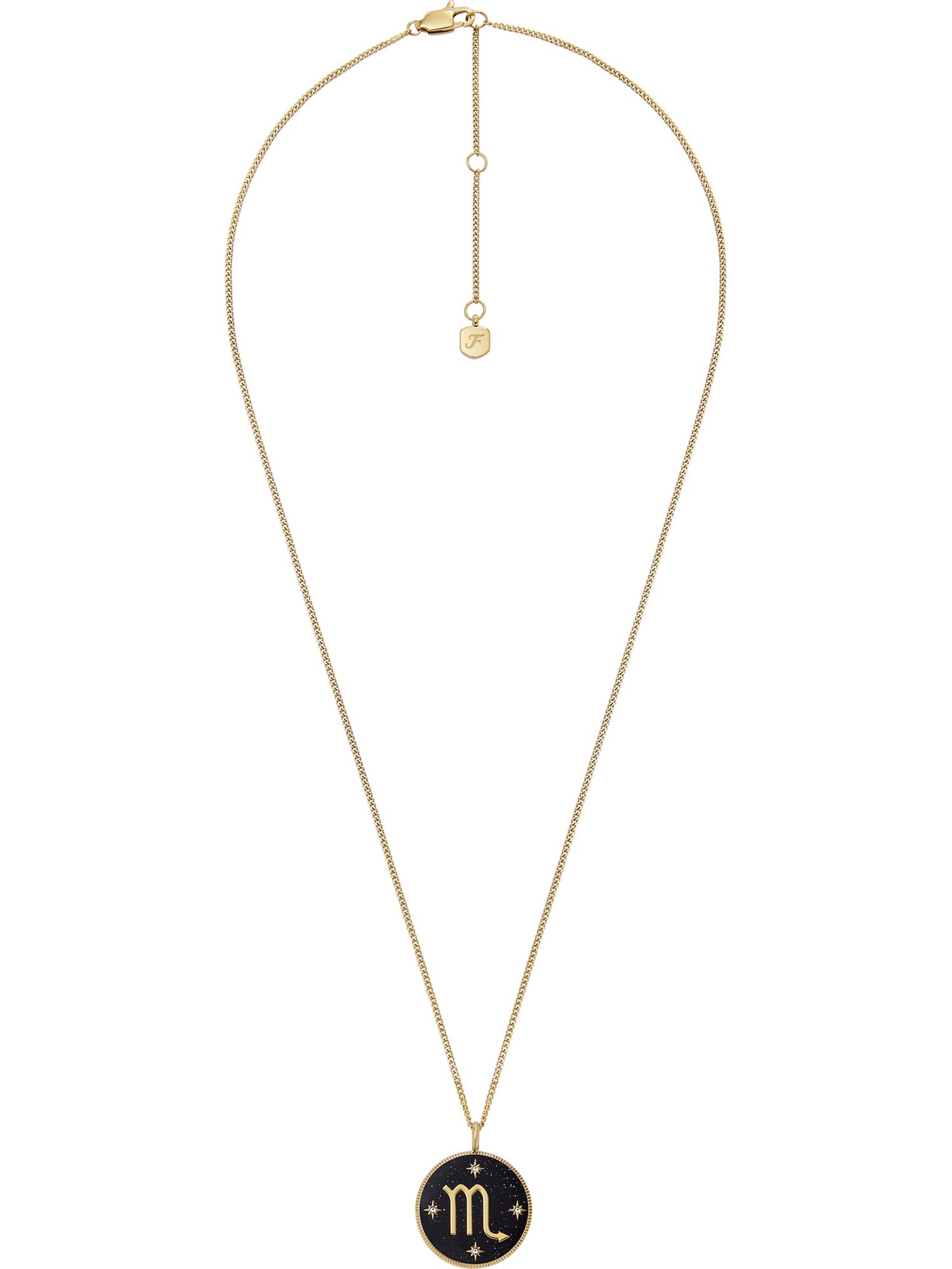 FOSSIL Kette in Schwarz: Vorderseite