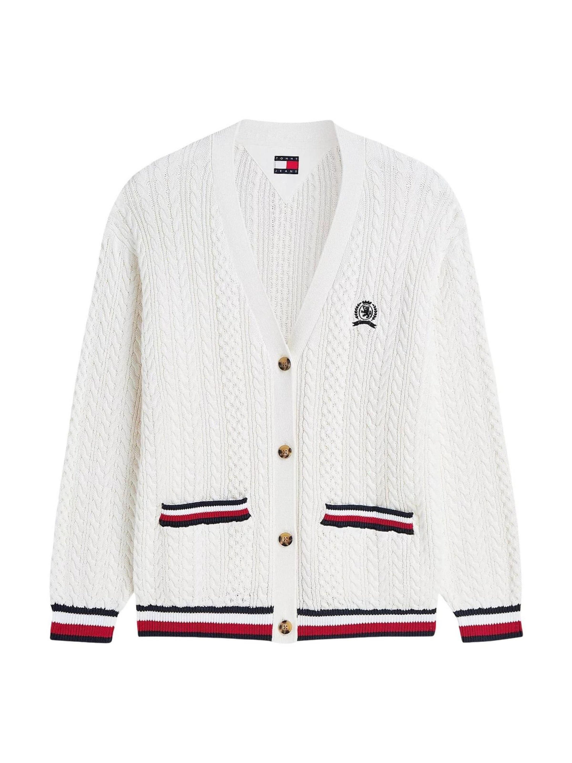 Pullover 'DW0DW22934' di Tommy Jeans in bianco