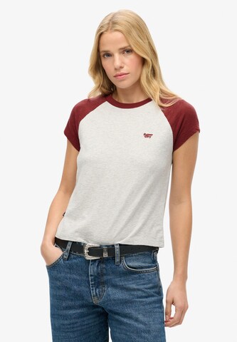 T-shirt 'Essential' Superdry en gris : devant