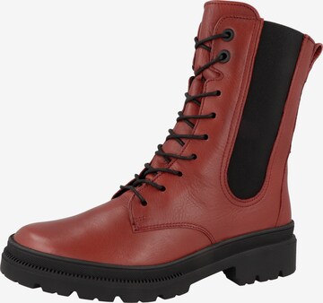 ARA Lace-Up Ankle Boots 'Dover' in Red: front
