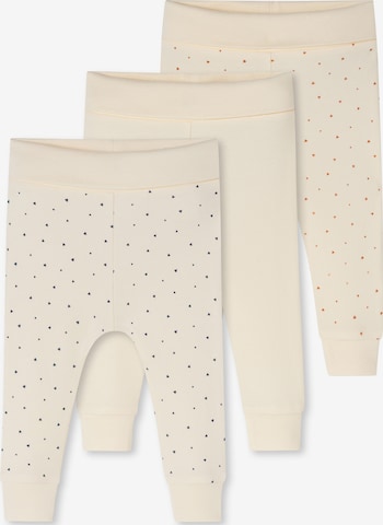Pyjama ' Fine Rib Multi ' SCHIESSER en beige : devant