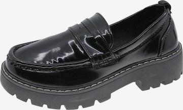 Scarpa bassa di Beppi in nero: frontale