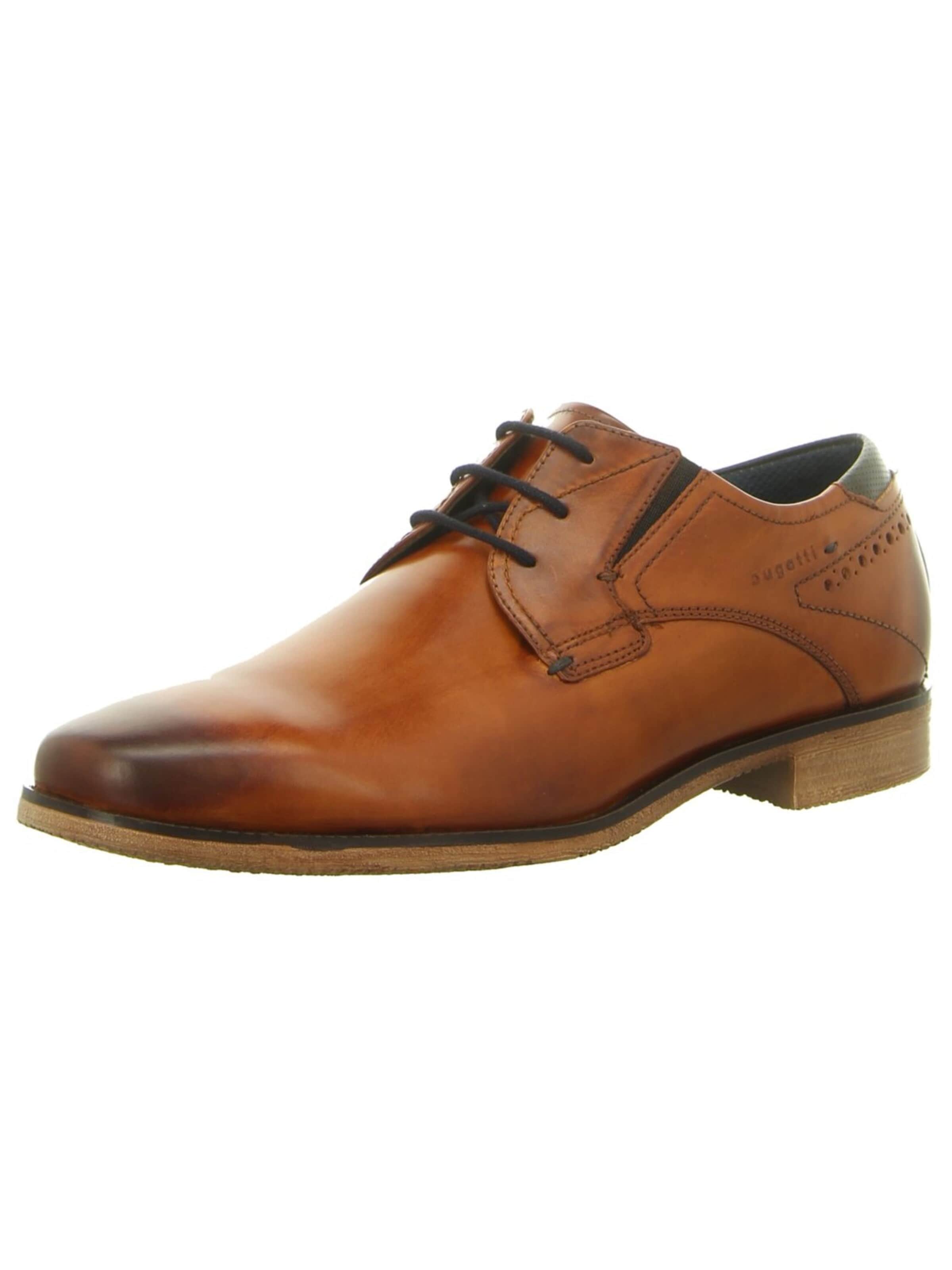 bugatti Lace-Up Shoes 'Sneaker Herren 311251011100-6300 Glattleder in braun' in Brown: front