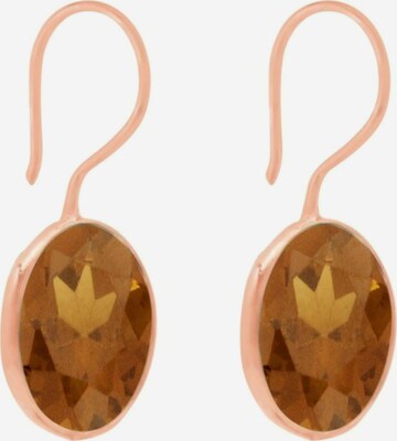 Boucles d'oreilles Gemshine en marron