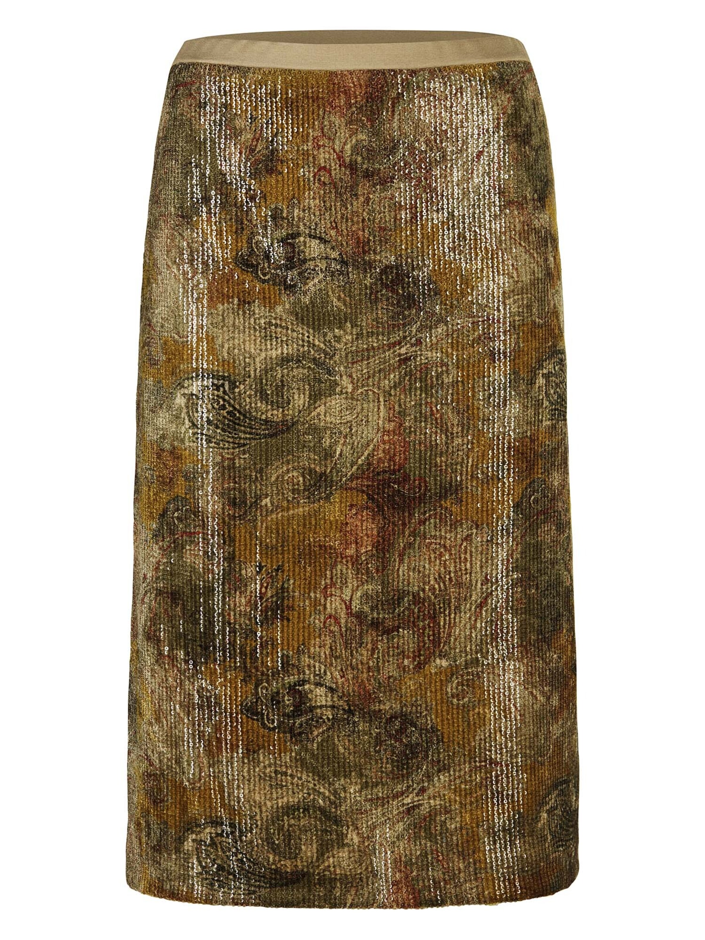 MADELEINE Rock in Beige: Vorderseite