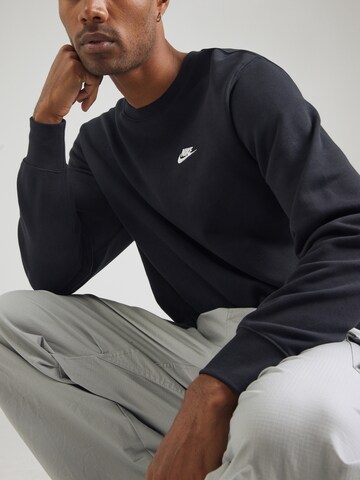 Nike Sportswear Sweatshirt 'Club Fleece' in Black