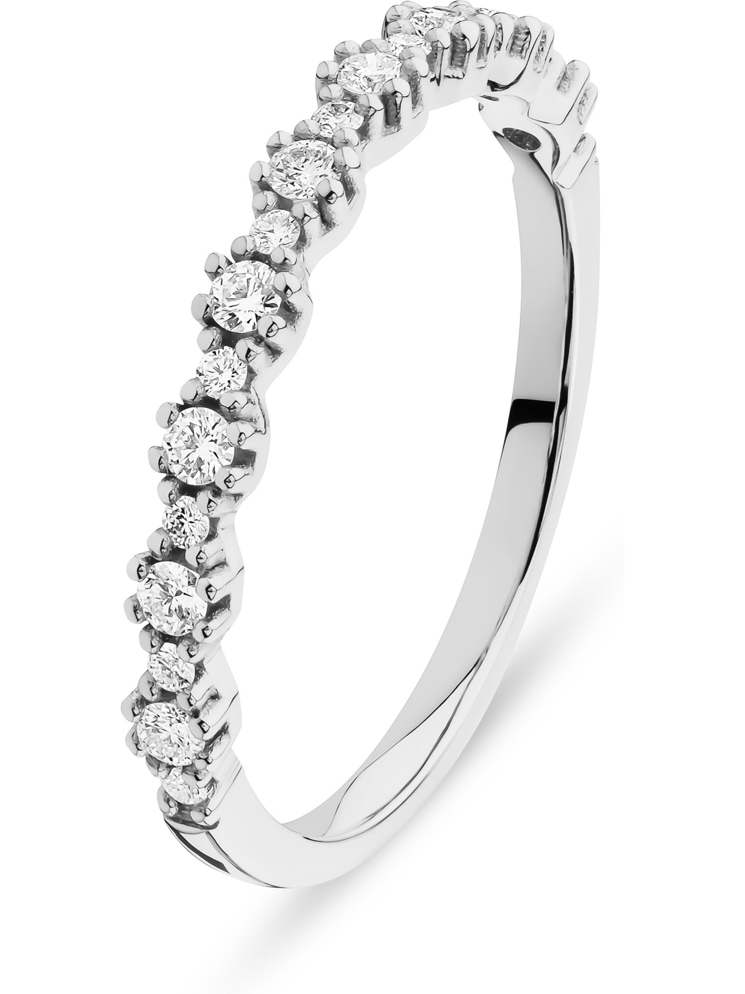 CHRIST Ring in Weiß: Vorderseite